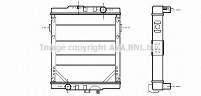 AVA QUALITY COOLING re2049 -  Радиатор, охлаждение двигателя